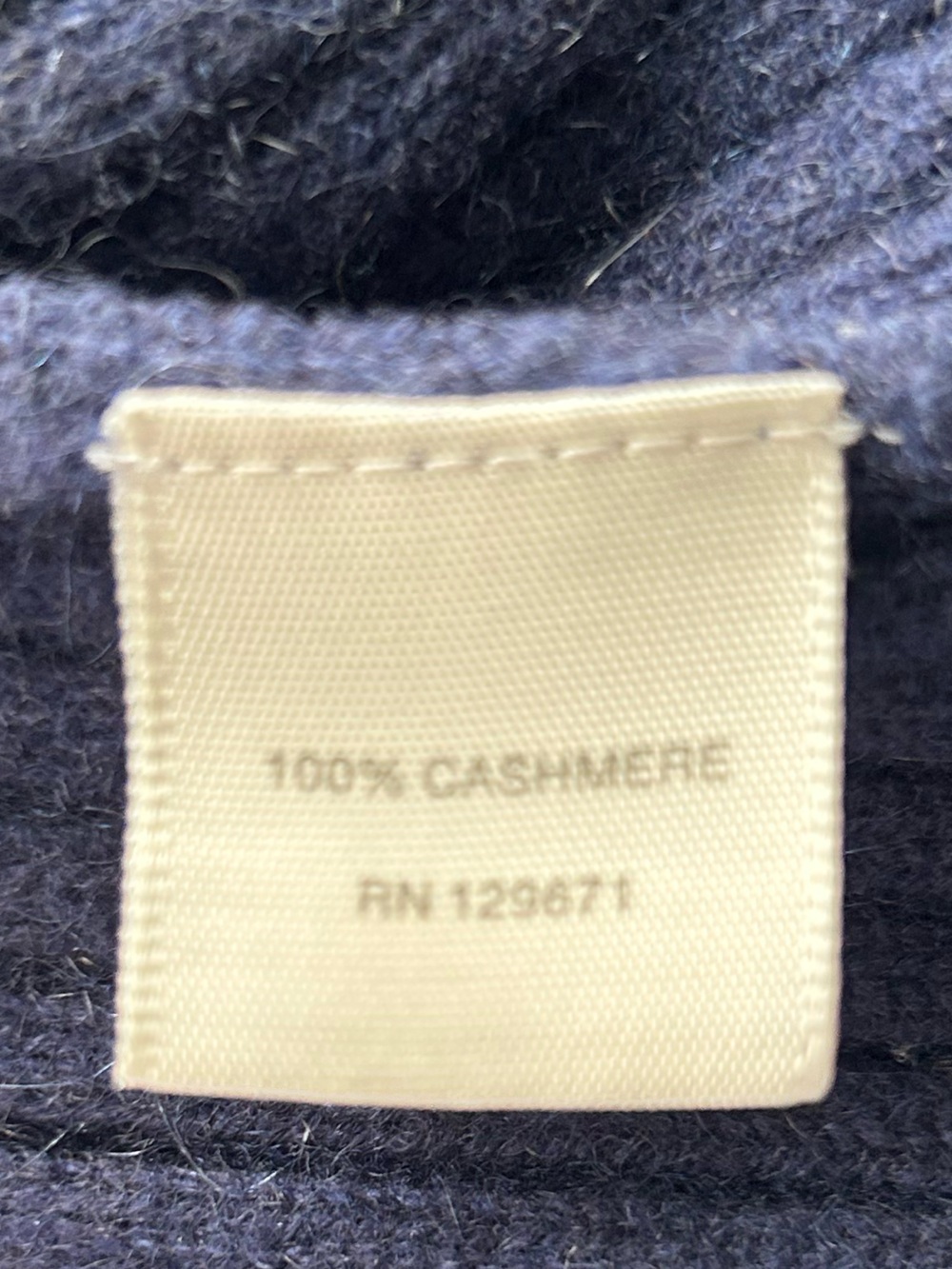 NakedCashmere Campbell Sweater Oxford Navy Ribbed Crew Neck $325. Excellent M - Picture 5 of 9